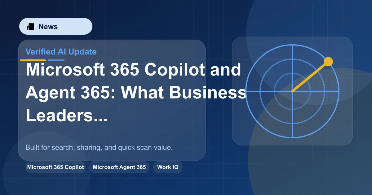 Microsoft 365 Copilot and Agent 365: What Business Leaders Need to Know featured image