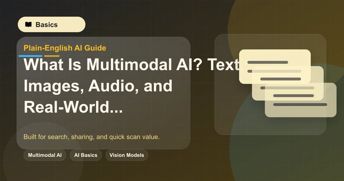 What Is Multimodal AI? Text, Images, Audio, and Real-World Use Cases featured image