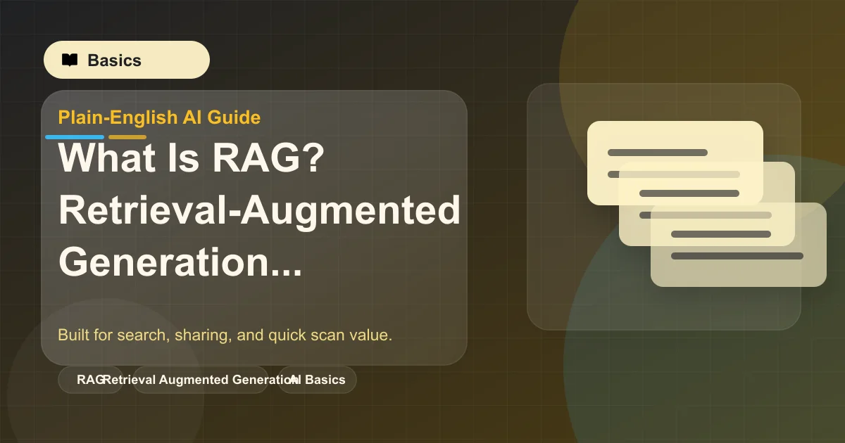 What Is RAG? Retrieval-Augmented Generation Explained featured image