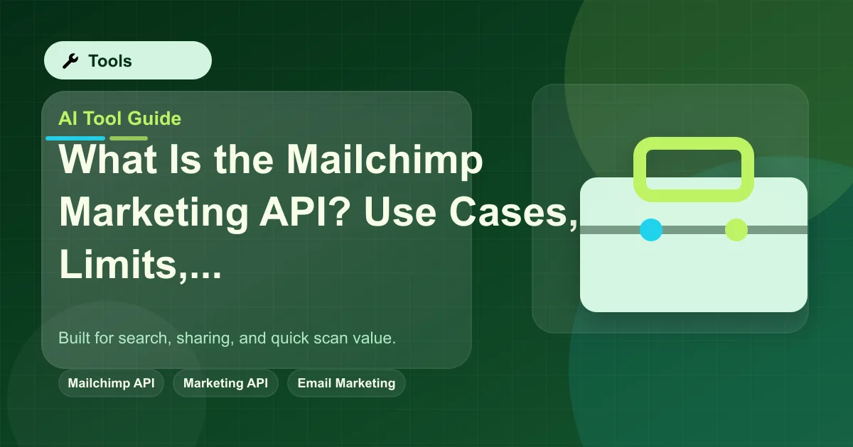 What Is the Mailchimp Marketing API? Use Cases, Limits, and Where It Fits featured image